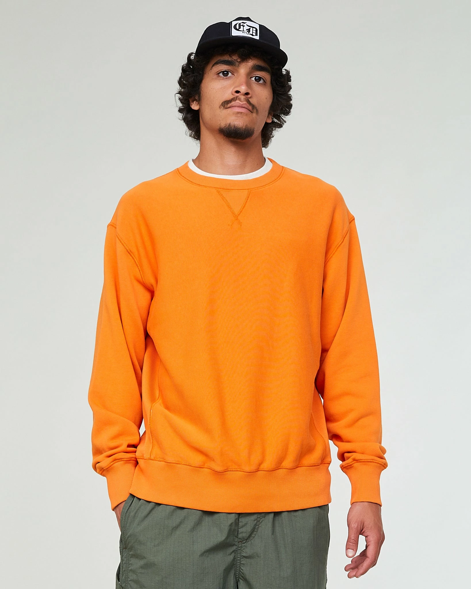 Eat Dust Steeve Sweater Cotton Fleece Tangerine