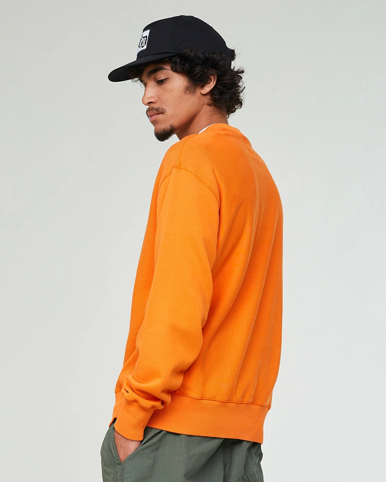 Eat Dust Steeve Sweater Cotton Fleece Tangerine - Image 3