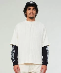 Eat Dust Big T Cotton Mesh Off White