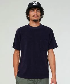 Eat Dust Pocket T-Shirt Peluche Jersey Dark Navy