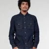 Eat Dust Western Shirt Texas Indigo Denim