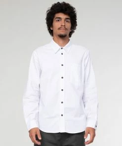 Eat Dust Combat Shirt Oxford Cotton White