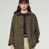 Eat Dust G.o.D Coach Jacket Cheetah Cotton Khaki