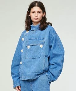 Eat Dust G.o.D Rider Jacket Nikko Denim Stone Wash