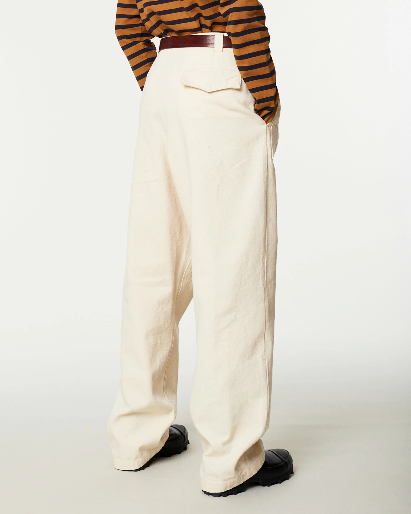 Eat Dust G.o.D Guerilla Pants Bull Denim Ecru - Image 3