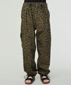 Eat Dust G.o.D Desert Pants Cheetah Cotton Khaki