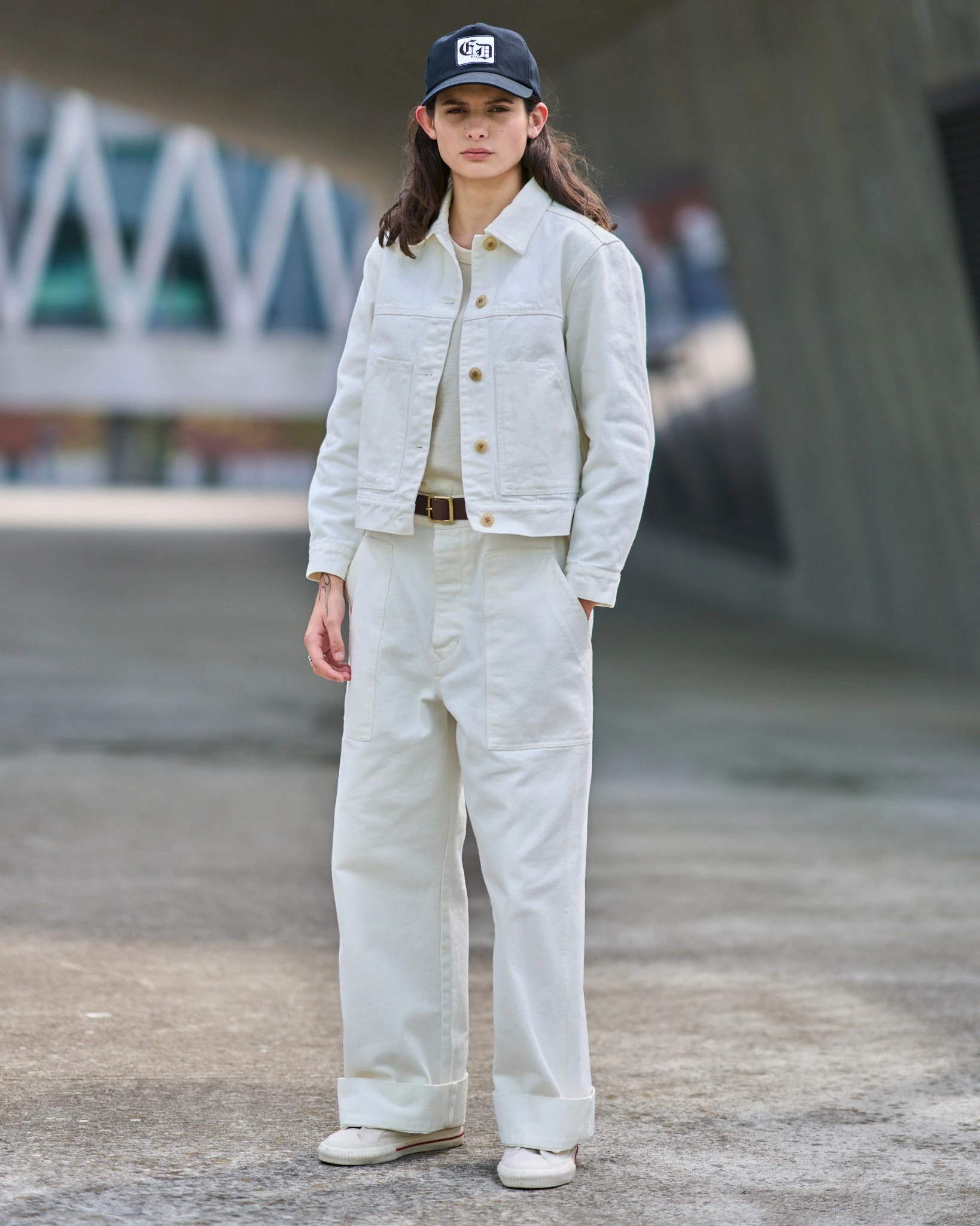 Eat Dust G.o.D Sailor Fatigue Natural Denim White - Image 7
