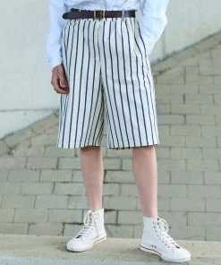 Eat Dust G.o.D Bermuda Yankee Stripe Natural / Blue