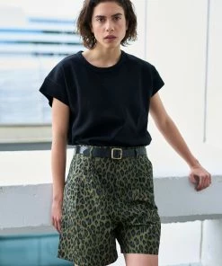 Eat Dust G.o.D River Short Cheetah Cotton Khaki