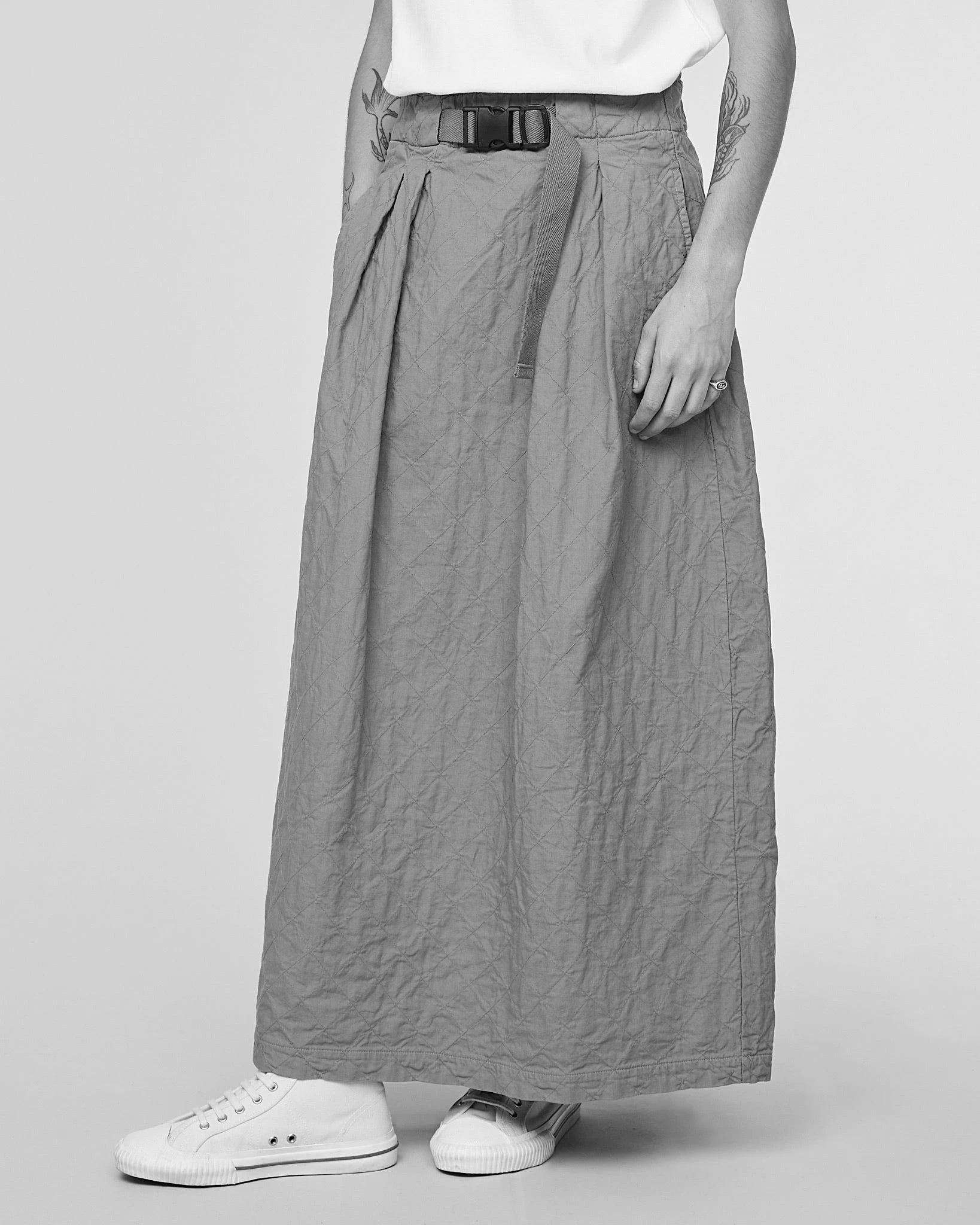 Eat Dust G.o.D Tulip Skirt Mighty Cotton Dark Navy - Image 4