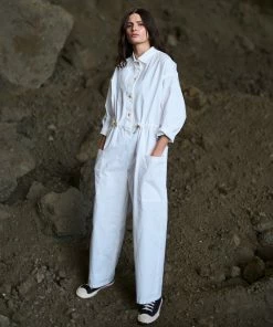 Eat Dust G.o.D Garage Suit Crispy Poplin Cotton Milk