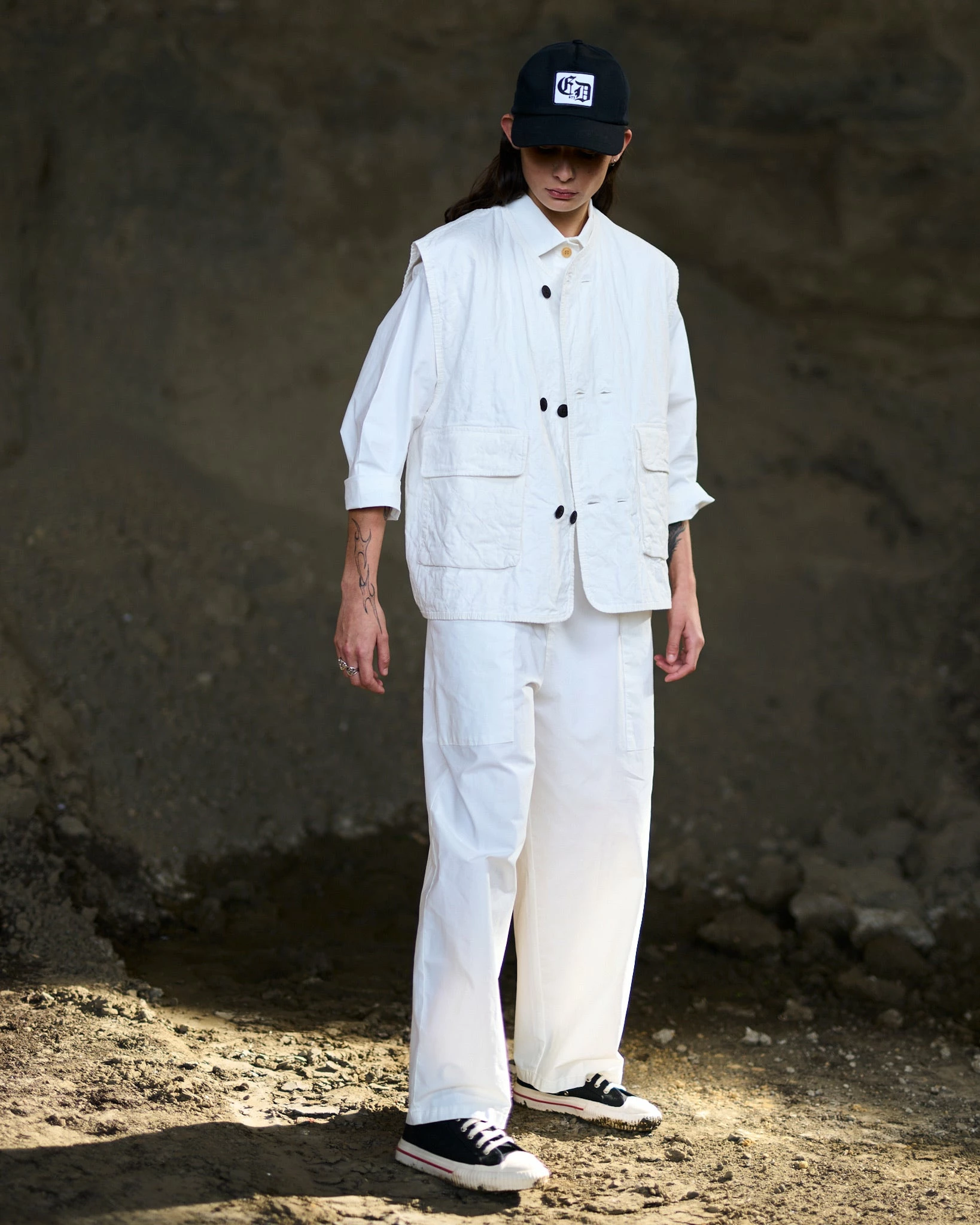 Eat Dust G.o.D Garage Suit Crispy Poplin Cotton Milk - Image 5
