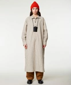 Eat Dust G.o.D Chemise Dust Bowl Stripe Off White