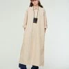 Eat Dust G.o.D Chemise Dress Sido Poplin Stripe Sand