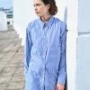 Eat Dust G.o.D Maxi Shirt Mayfair Poplin Stripe Blue & White