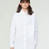 Eat Dust G.o.D Maxi Shirt Seersucker White
