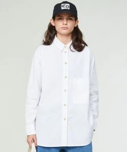 Eat Dust G.o.D Maxi Shirt Seersucker White