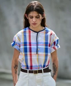 Eat Dust G.o.D Baseball Smock Miami Check Multicolor